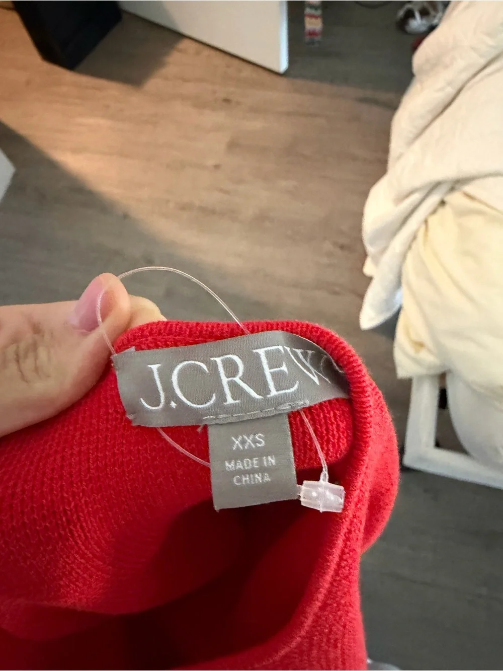 J. Crew Red Square Neck Sleeveless Mini Dress